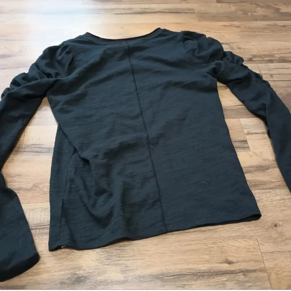 Free People Natasha Tee in Black